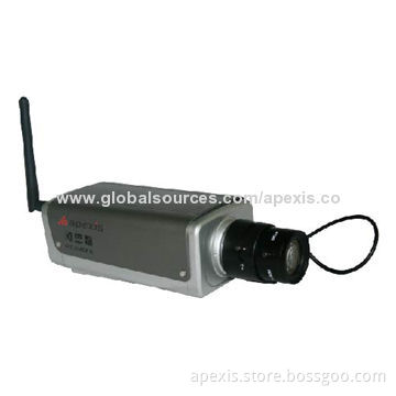 Wireless HD CCTV Box Megapixel IP Camera with 1,080P Sensor, Supports Free DDNS Connection